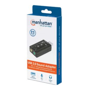 TARJETA DE SONIDO EXTERNA USB 2.0 MANHATTAN